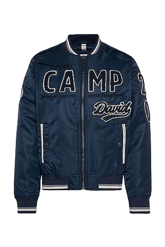 Camp David Herren College-Blouson mit Frottee-Logo Dark Teal Xxxl von Camp David