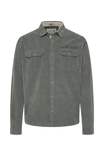 Camp David Herren Cordhemd mit Klappentaschen Forest XL von Camp David