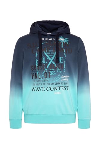 Camp David Herren Hoodie Dip Dye mit Puffprint Blue Navy, XXL Camp David Herren Hoodie Dip Dye mit Puffprint Blue Navy, XXL von Camp David