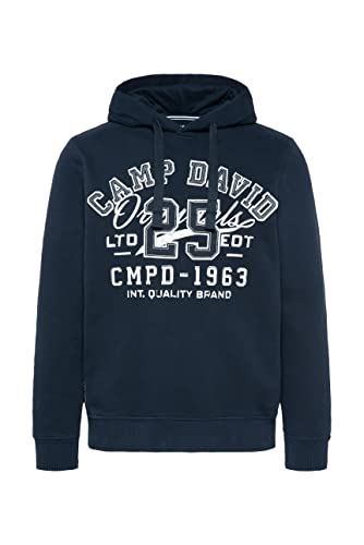 Camp David Herren Hoodie mit Artwork im Retro-Style von Camp David