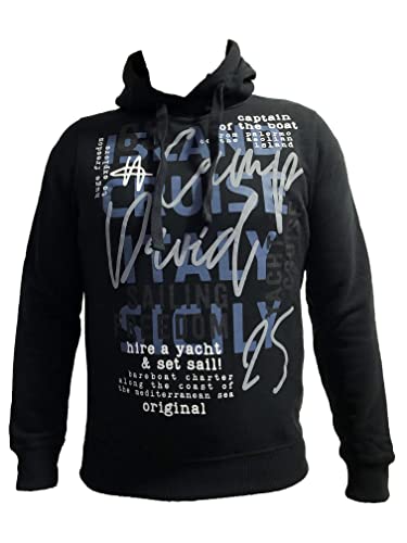 Camp David Herren Hoodie mit Frontprint von Camp David