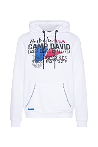 Camp David Herren Hoodie mit Logo-Applikationen von Camp David