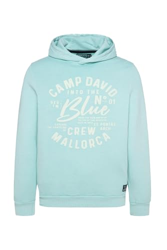 Camp David Herren Hoodie mit Mallorca Print Sea Mint XXXL von Camp David