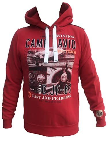 Camp David Herren Hoodie mit Photoprint und Stickereien von Camp David