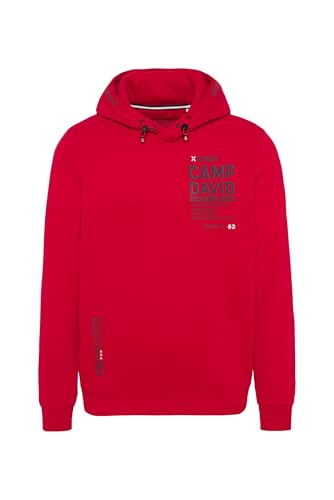 Camp David Herren Hoodie mit Rubber Artworks Rising Red L Camp David Herren Hoodie mit Rubber Artworks Rising Red L von Camp David