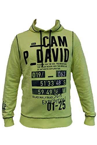 Camp David Herren Hoodie mit Struktur und Logo Artwork von Camp David