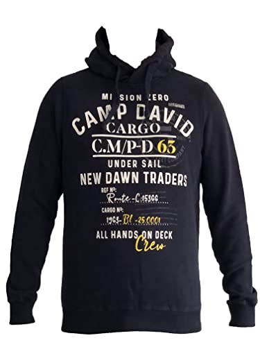 Camp David Herren Hoodie mit großem Logo Design, CU2255-3369-31, L von Camp David