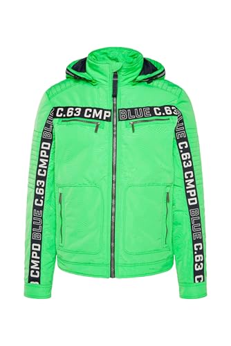 Camp David Herren Jacke mit Biker-Elementen und Logo-Tapes Electric Green 4XL von Camp David