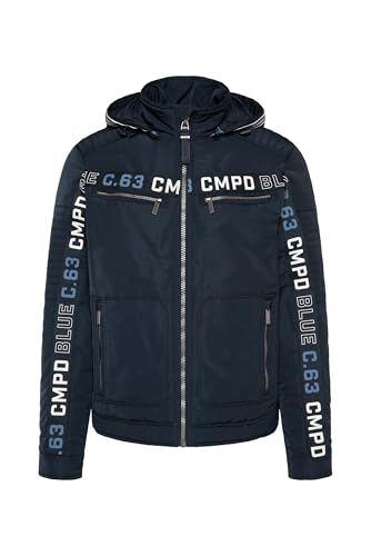 Camp David Herren Jacke mit Biker-Elementen und Logo-Tapes Navy XXL von Camp David