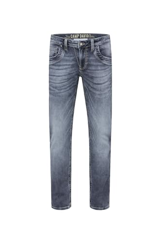 Camp David Herren Jeans NI:CK aus Jogg-Denim Jogg Grey 34 30 von Camp David