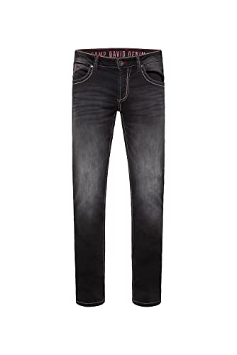 Camp David Herren Jeans NI:CO aus Sweatmaterial im Denim Look Black Used Jogg 30 32 von Camp David