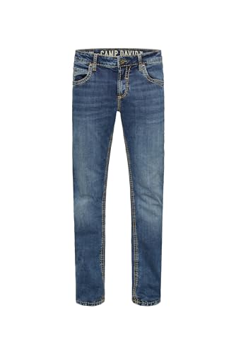 Camp David Herren Jeans NI:CO mit Breiten Nähten Blue Used 30 32 von Camp David