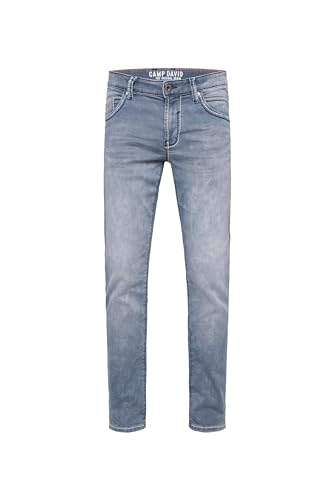 Camp David Herren Jeans RO:BI mit Breiten Nähten Grey Blue Jogg 31 32 von Camp David