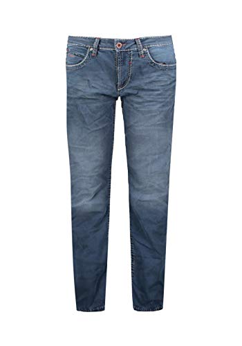 Camp David Herren Jeans NI:CO mit Vintage-Waschung und Breiten Nähten Old Blue Used 36 30 von Camp David