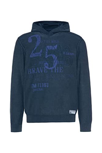 Camp David Herren Kapuzenpullover Stone Washed mit Logo Artworks von Camp David