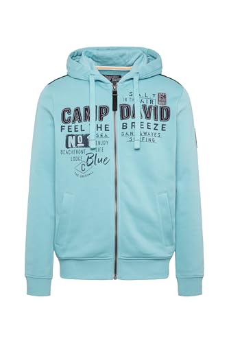 Camp David Herren Kapuzensweatjacke mit Logo-Applikationen Fresh Breeze, XL Camp David Herren Kapuzensweatjacke mit Logo-Applikationen Fresh Breeze, XL von Camp David