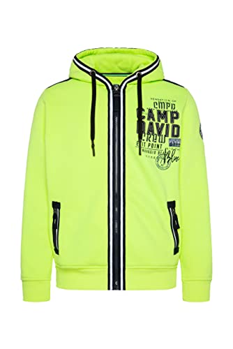 Camp David Herren Kapuzensweatjacke mit Tapes und Artworks, L, (CB2302-3527-33) von Camp David