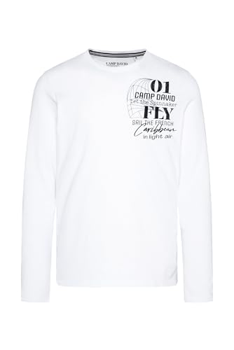 Camp David Herren Langarmshirt mit Rücken-Print Opticwhite L Camp David Herren Langarmshirt mit Rücken-Print Opticwhite L von Camp David