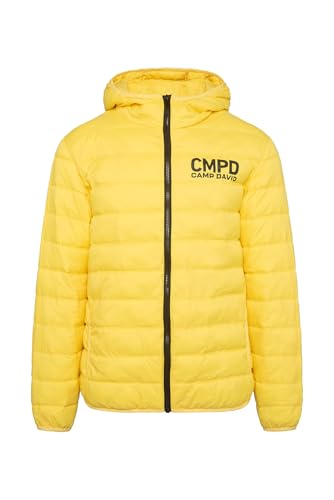 Camp David Herren Leichte Steppjacke mit Kapuze Industrial Yellow 4XL von Camp David