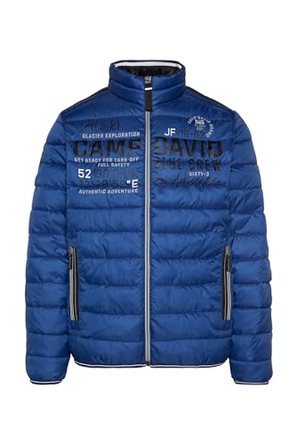 Camp David Herren Leichte Steppjacke mit Logo Prints und Tapes Flight Blue, Xl von Camp David