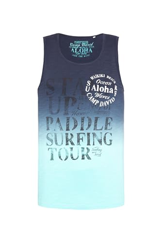 Camp David Herren Muskelshirt mit Dip-Dye-Effekt und Prints Blue Navy, 4XL Camp David Herren Muskelshirt mit Dip-Dye-Effekt und Prints Blue Navy, 4XL von Camp David
