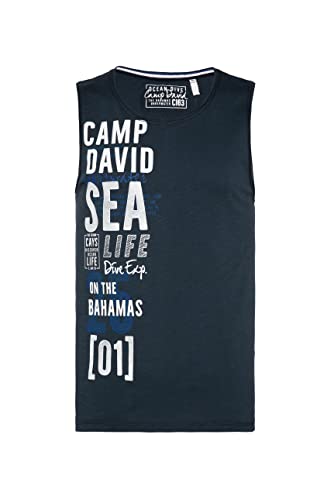 Camp David Herren Muskelshirt mit Logo-Artwork von Camp David