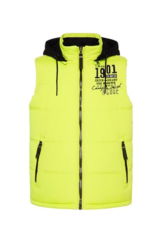 Camp David Herren Outdoorweste mit abtrennbarer Sweatkapuze Neon Kiwi Xxl von Camp David