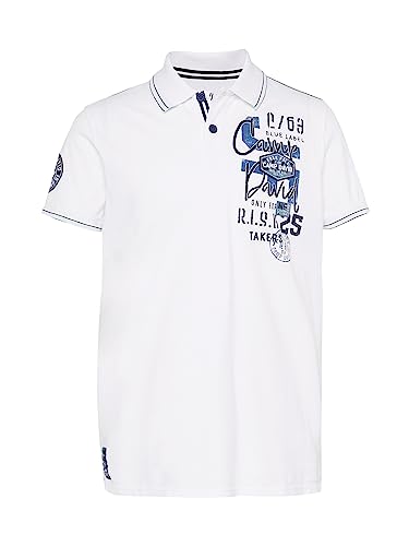 Camp David Herren Shirt weiß/Nachtblau/blau XL von Camp David