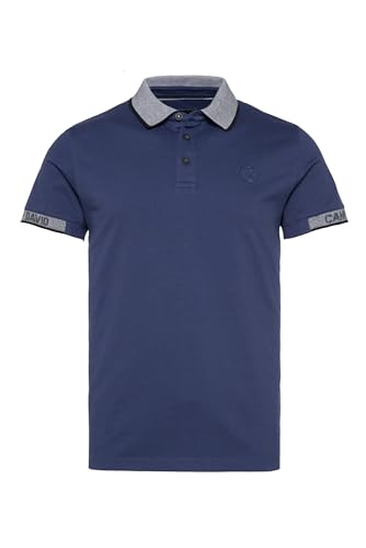 Camp David Herren Pikee-Polo mit Two-Tone-Details Midnight Sky XXL von Camp David