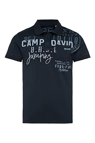 Camp David Herren Polo mit Artwork, Tasche und Tapes von Camp David