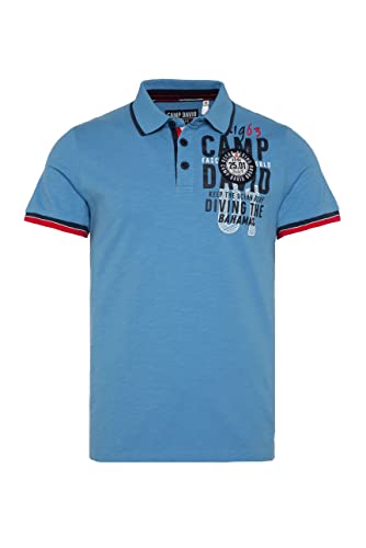 Camp David Herren Poloshirt mit Rücken-Artwork von Camp David