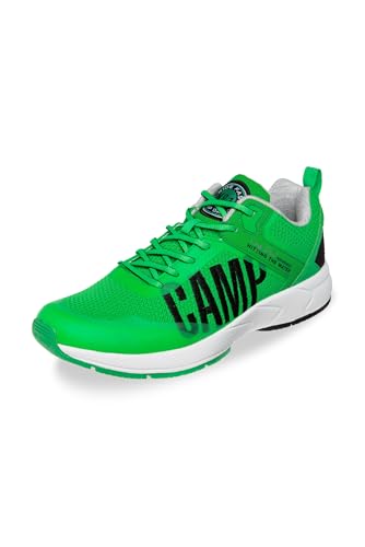 Camp David Herren Power Sneaker mit Knit-Design und Logo-Stickerei Electric Green 43 von Camp David