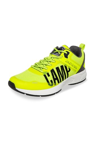 Camp David Herren Premium Sneaker im Strick-Design Neon Lime 44 von Camp David