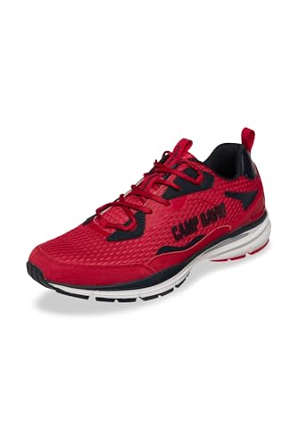 Camp David Herren Running Sneaker mit Mesh-Struktur und Logo Nautical Red, 42 Camp David Herren Running Sneaker mit Mesh-Struktur und Logo Nautical Red, 42 von Camp David