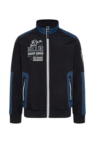 Camp David Herren Softshelljacke mit Colour-Blocking Navy XL von Camp David