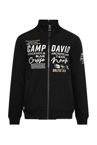Camp David Herren Softshelljacke mit Logo Artworks Black XXL von Camp David