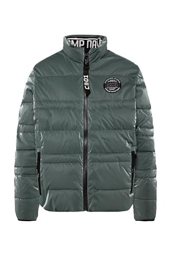 Camp David Herren Steppjacke mit Coating und Zip-Anhänger Khale Green XXXL von Camp David