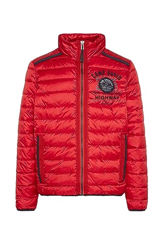 Camp David Herren Steppjacke mit Rücken-Artwork Red Orange Xxl von Camp David