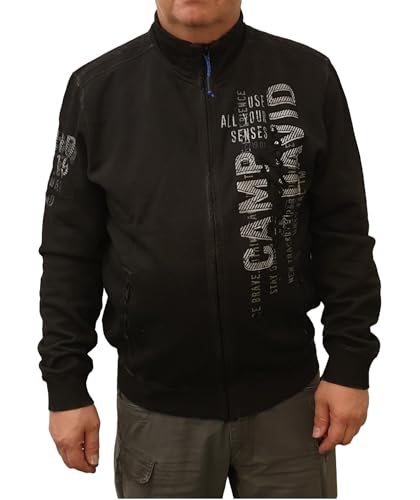 Camp David Herren Sweatjacke Oil Dyed mit Logo Artworks Black M von Camp David