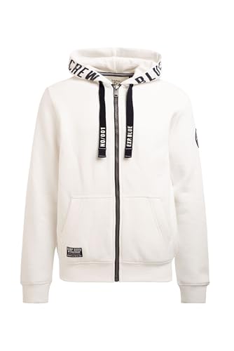 Camp David Herren Sweatjacke mit Kapuzen-Artwork Ivory, L von Camp David