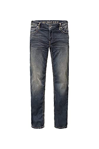 Camp David Herren Sweatmaterial im Denim Look Jeans Blue Black Jogg 32 30 von Camp David