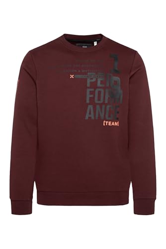 Camp David Herren Sweatshirt mit Athleisure Prints Winter Red 4XL von Camp David