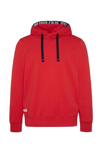 Camp David Herren Sweatshirt mit Kapuze Mission Red 4XL von Camp David