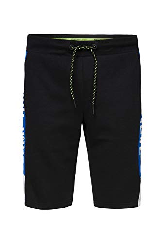 Camp David Herren Sweatshorts mit Kontrasteinsätzen und Prints von Camp David