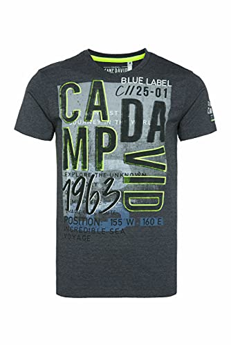 Camp David Herren T-Shirt mit Logo Prints von Camp David