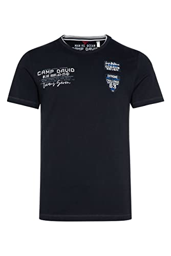 Camp David Herren T-Shirt mit Rücken-Artwork und Seitentapes von Camp David
