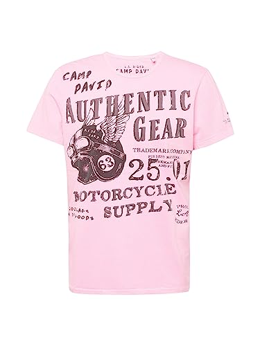 Camp David Herren Shirt Mauve/rosa XXL von Camp David