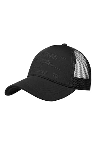 Camp David Herren Trucker Cap mit Rubber Artwork Black None von Camp David