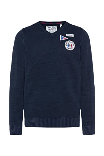 Camp David Herren Pullover Laser Sailing Navy/weiß XXXL von Camp David