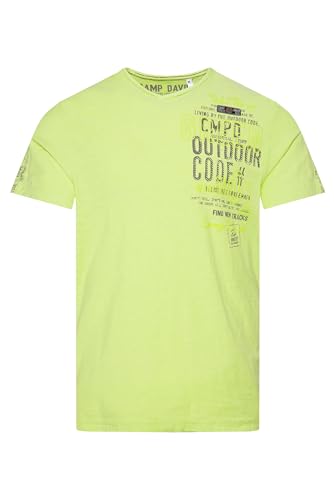 Camp David Herren V-Shirt mit Rubber Artworks Poison Ivy M von Camp David